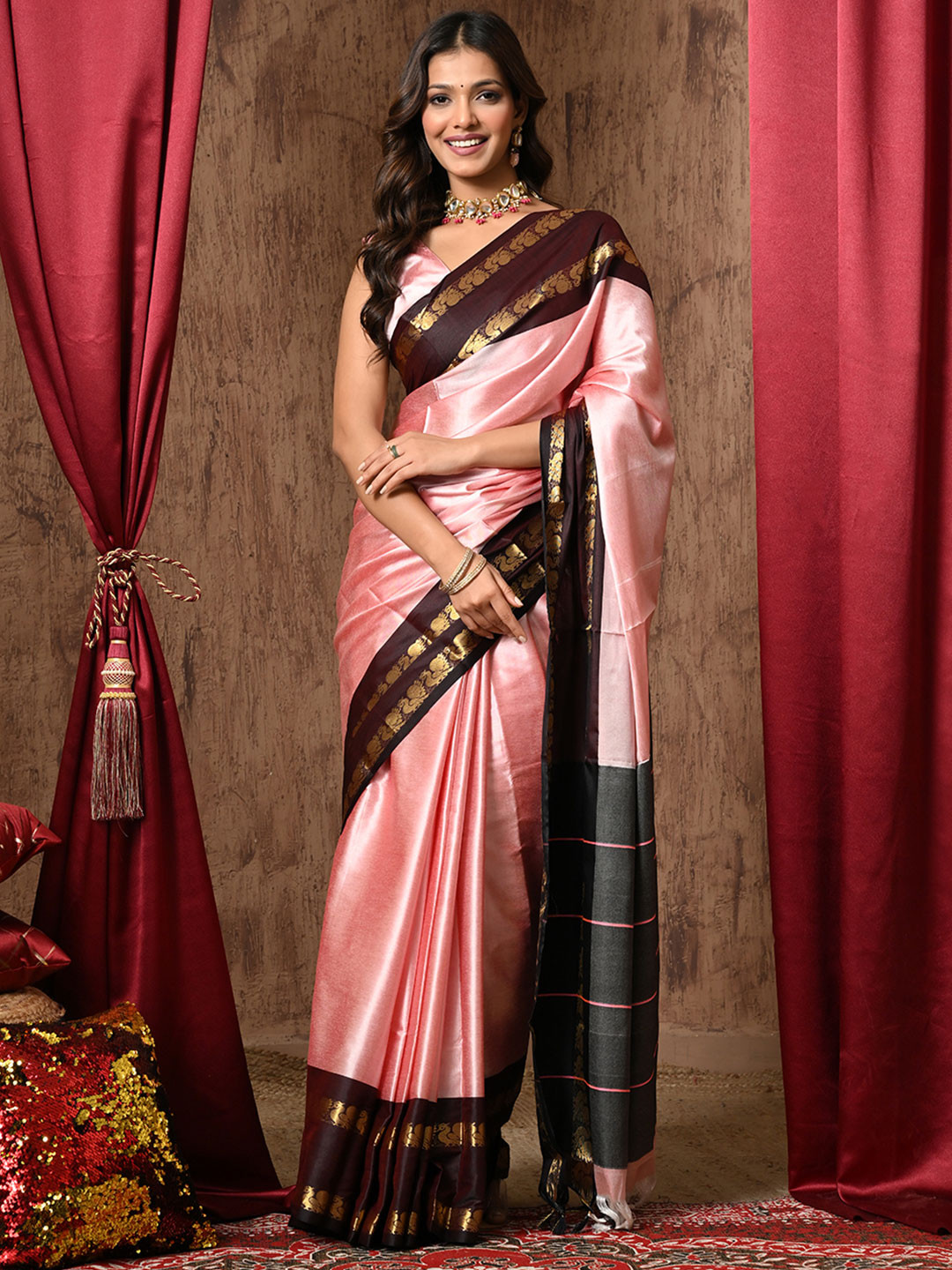 UMANTA Silk Cotton Gadwal Sarees