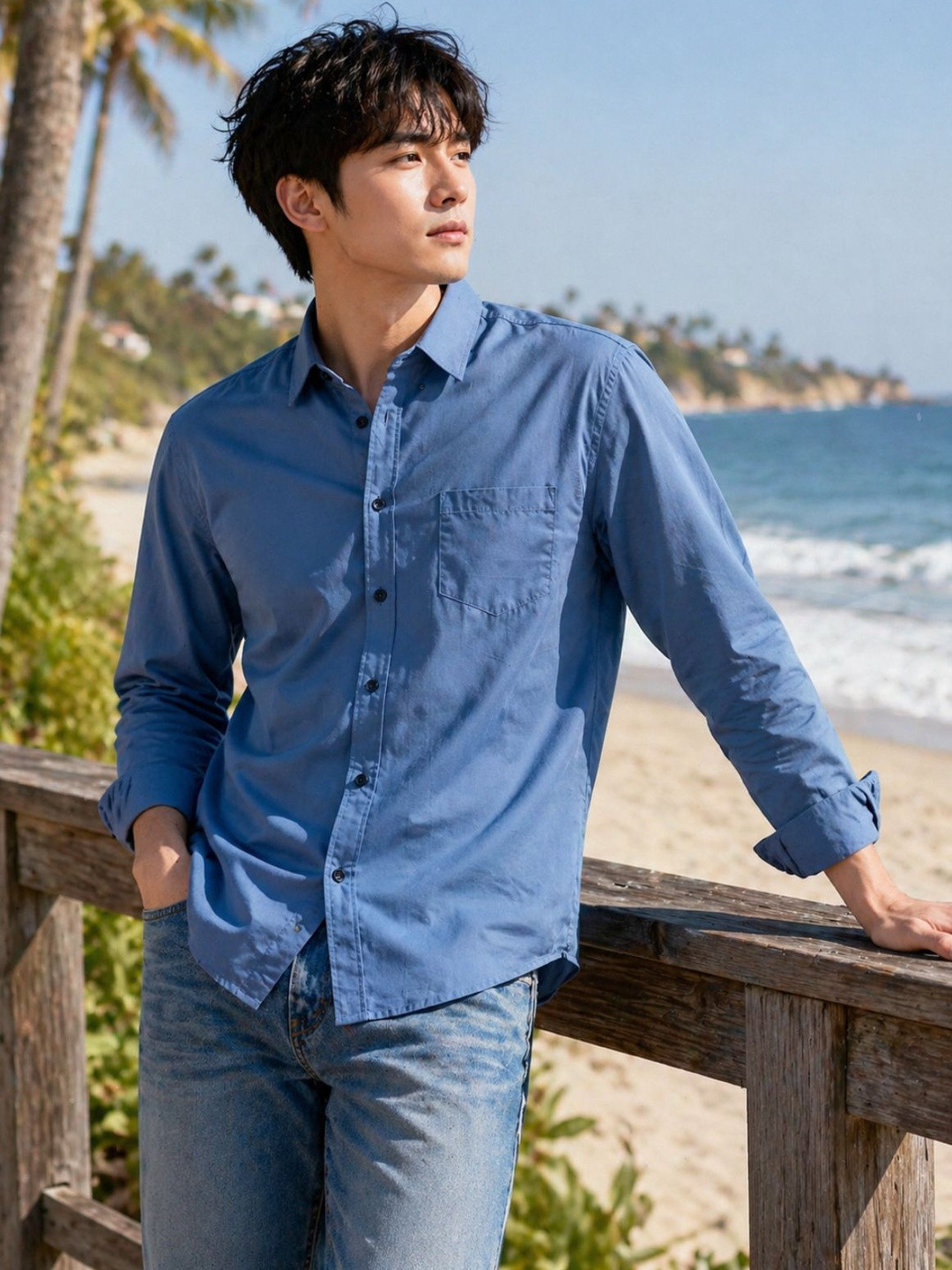 R.Code by The Roadster Life Co. Men Premium Casual Shirt