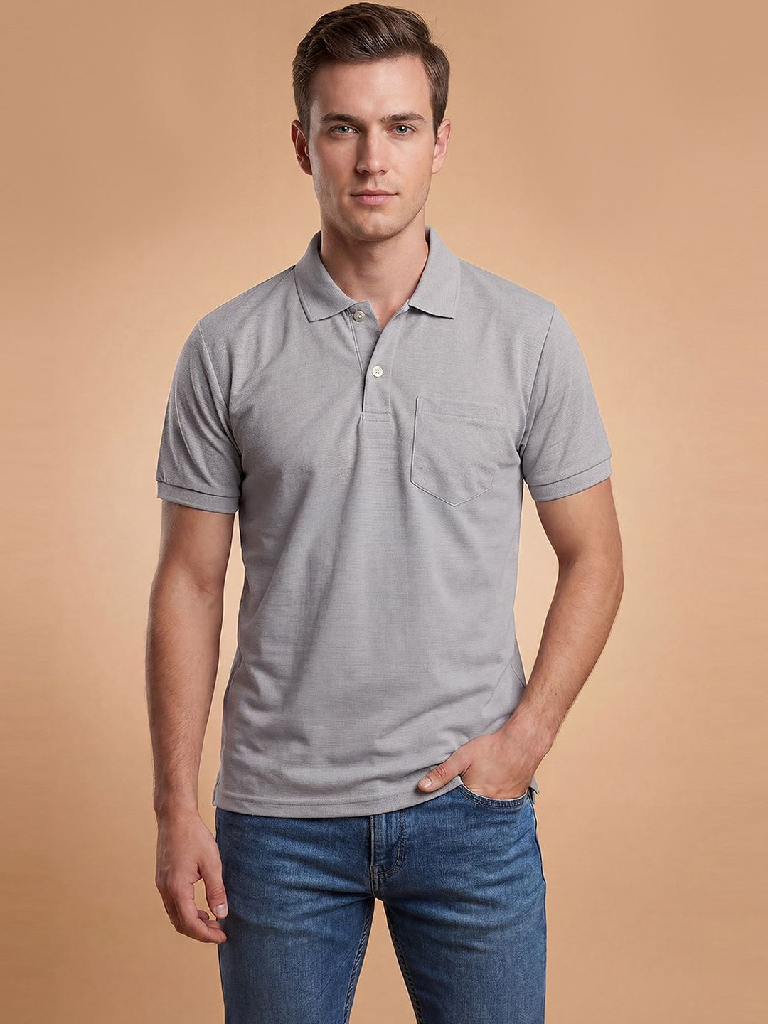 Kook N Keech Men Polo Collar Pockets T-shirt