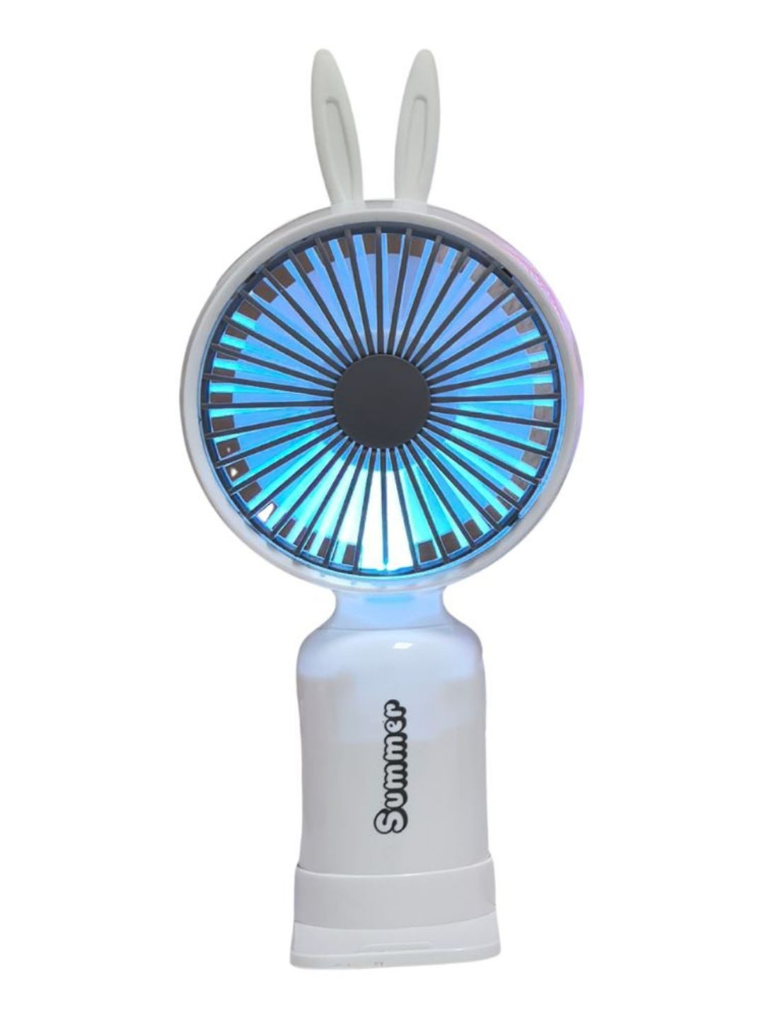 MZ White Touch 5 Blades Handheld Fan