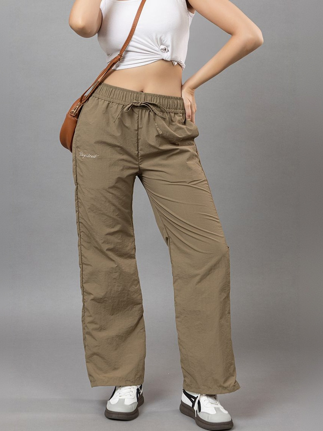 BAYSTREET Women Regular Fit Brand Logo Track Pants