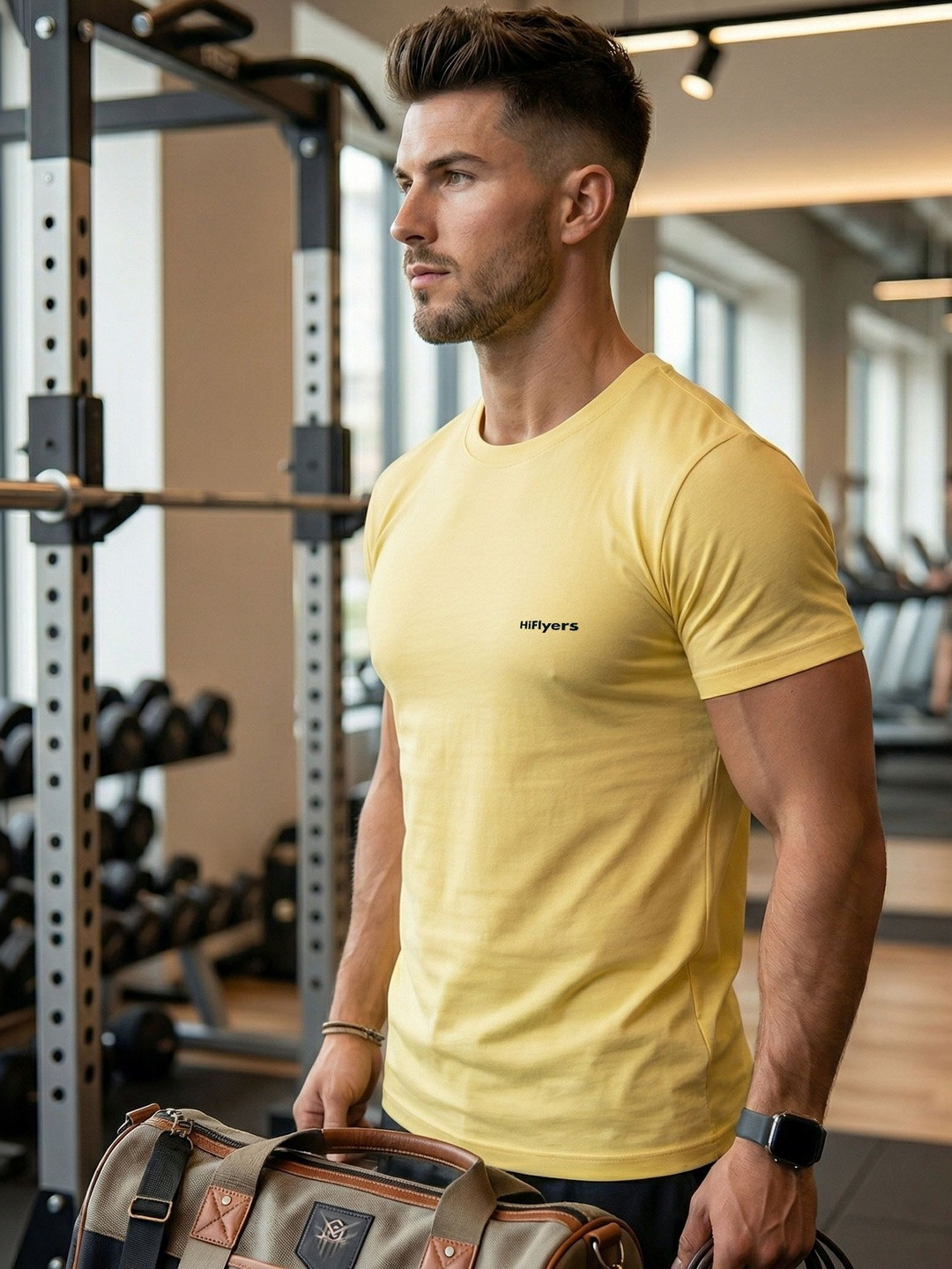 HiFlyers Men Brand Logo T-shirt