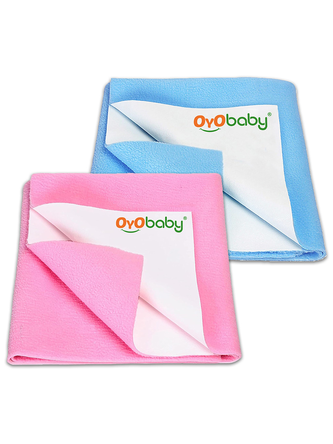OYO BABY 2 Pieces Waterproof Baby DrySheets Cotton feel Mattress Protector 140x100 cm