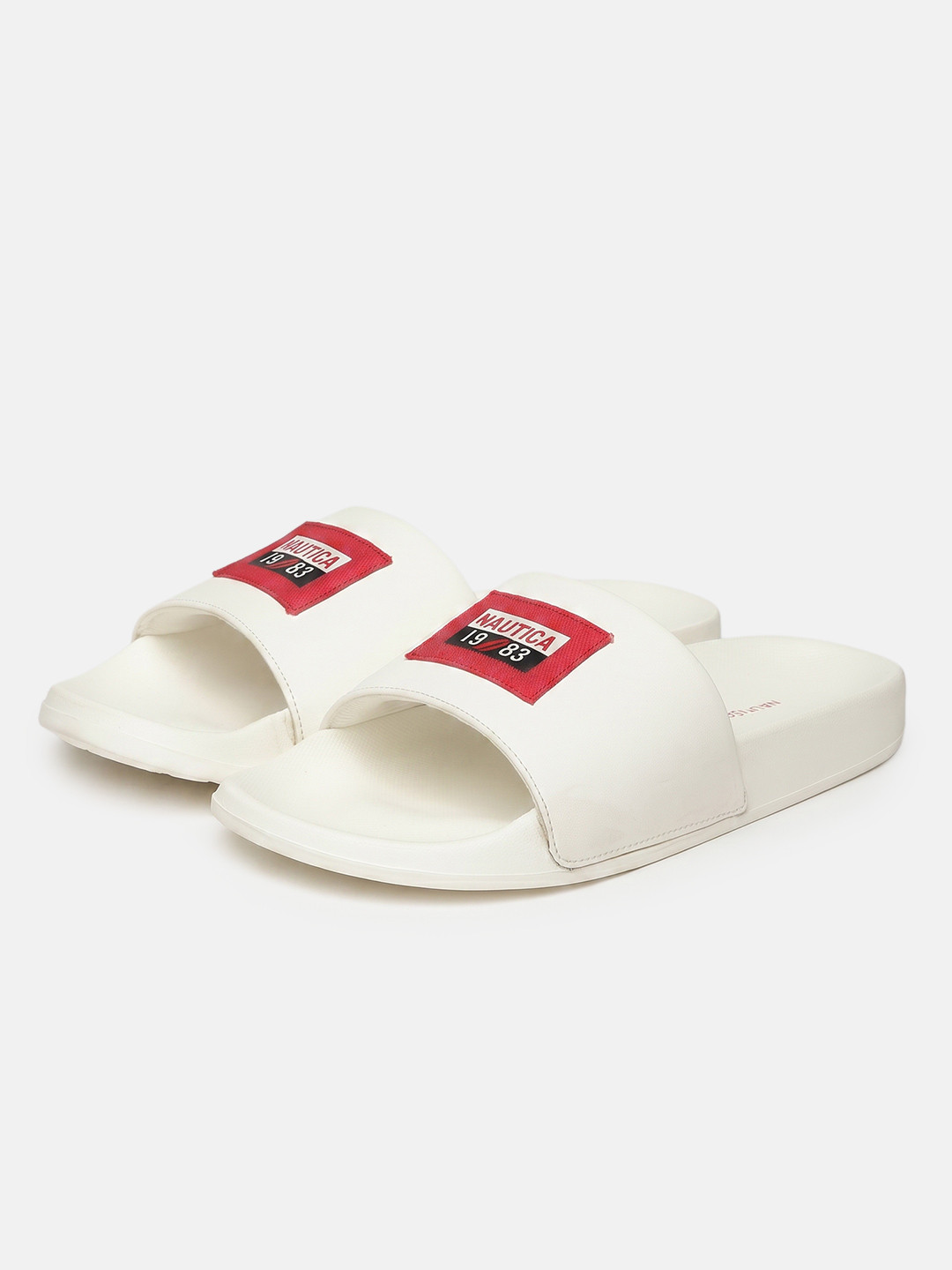 Nautica Men Brand Logo Printed Sliders