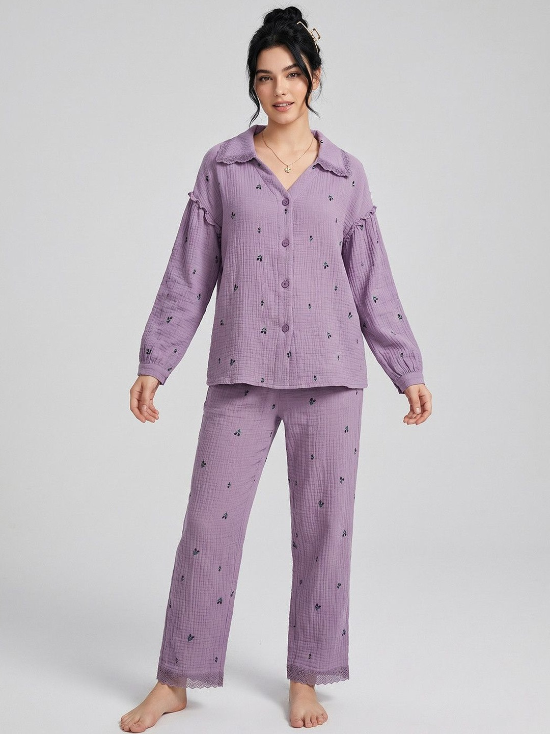 DressBerry Women Printed Night suit