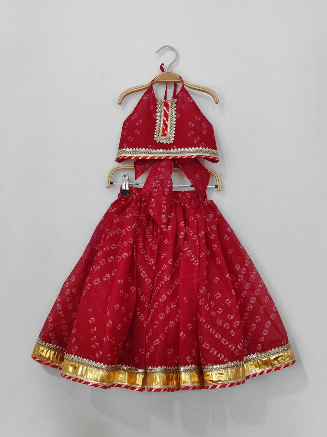BYB PREMIUM Girls Printed Sequinned Ready to Wear Lehenga &