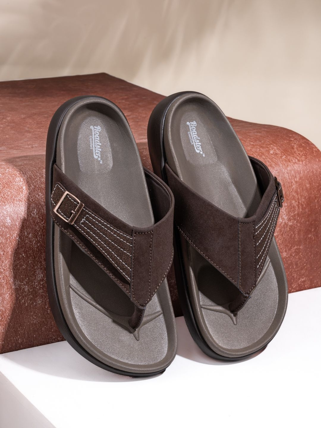 The Roadster Lifestyle Co Men Slip-On Comfort Sandals