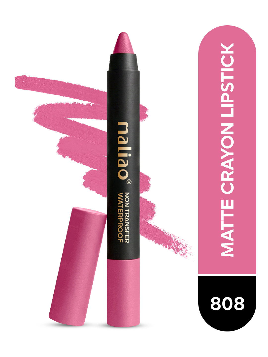 Maliao PoutPlay Non Transfer & Waterproof Crayon Lipstick - Flush 808