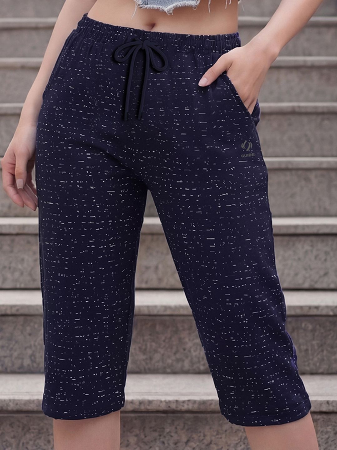 GUIDE Women Cotton Printed Capris