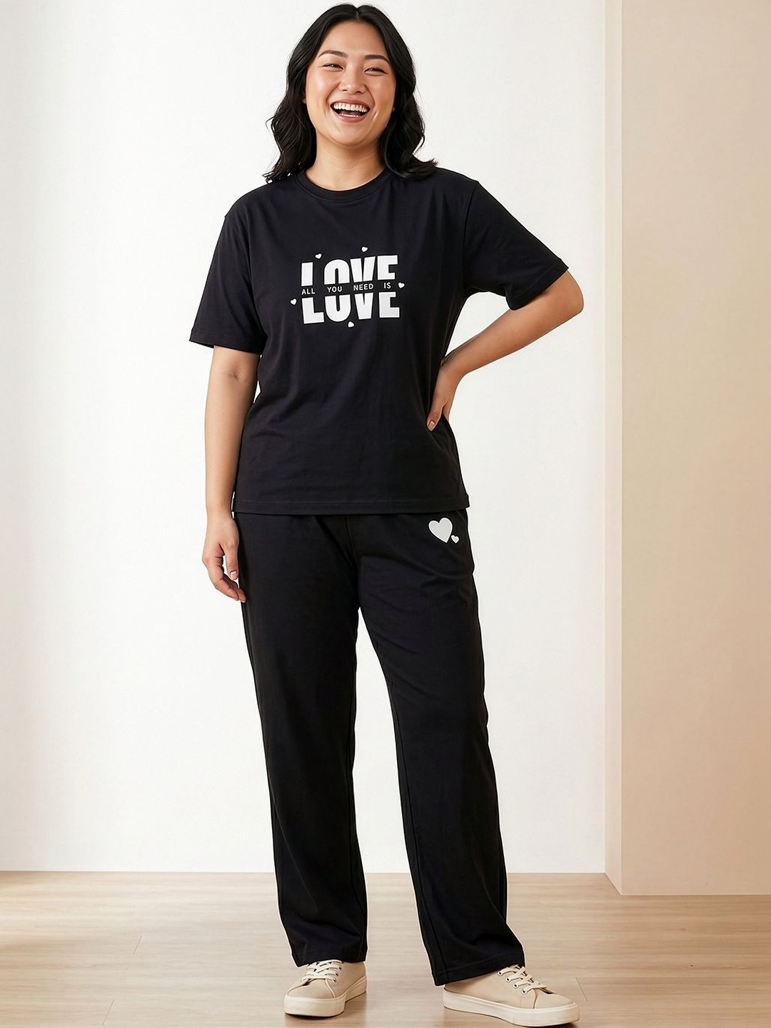 Lugo Tending Printed T-shirt with Trousers