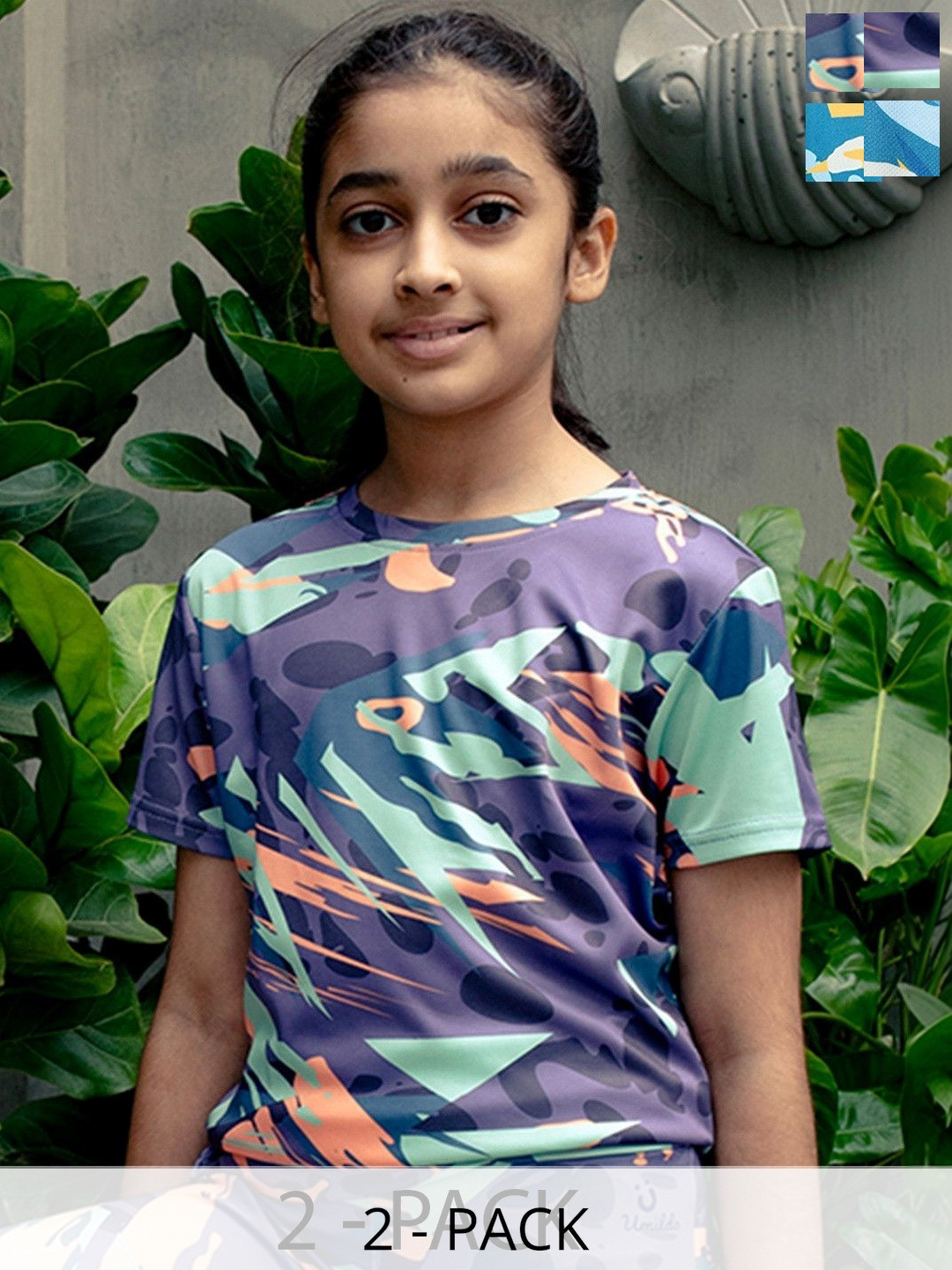 UMILDO Girls Polyester Tshirts