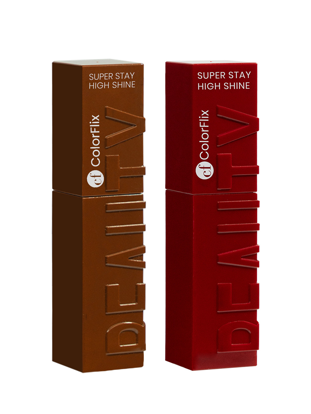 COLORFLIX Pack of 2 Lip Drama Super Stay Waterproof Liquid Lipsticks - 5 ml
