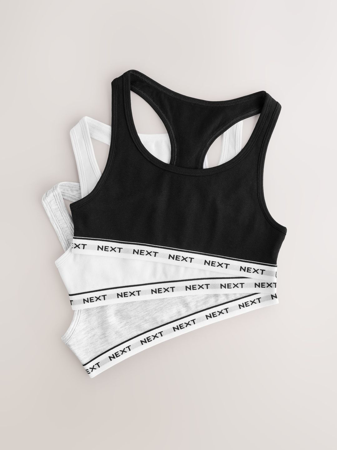 NEXT Brand Logo Cotton Blend Tank Crop Top