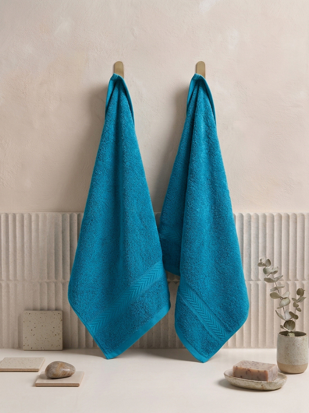 Monte Carlo Amber Vivid Blue Cotton 525 Gsm 40X60 Cm 2 Hand Towel