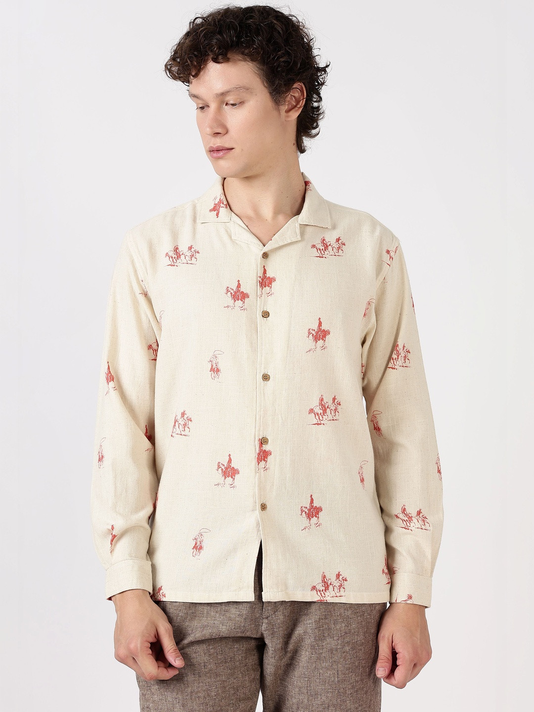 HAMPTONS Men Printed Casual Shirt