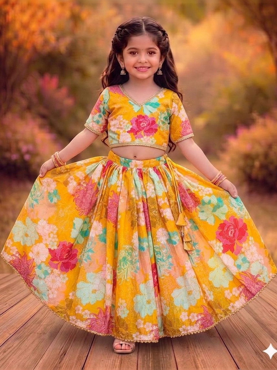 RJ ONLINE Ready To Wear Silk Lehenga Choli