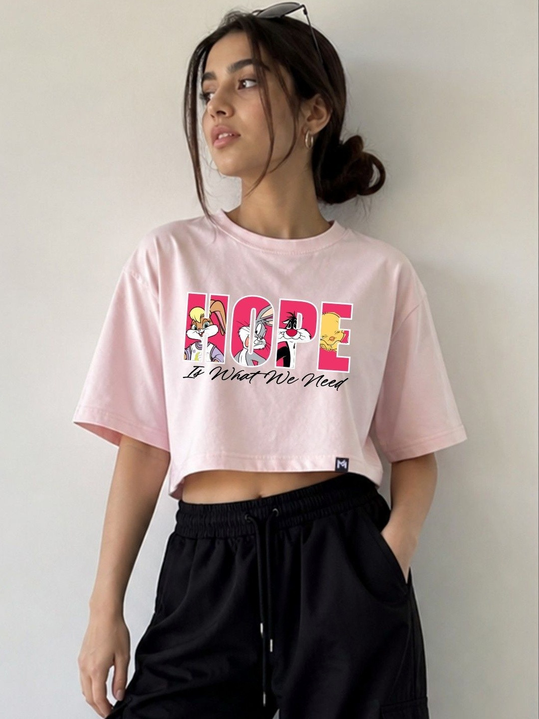 Kook N Keech X Minute Mirth Women Looney Tunes Printed Boxy T-shirt