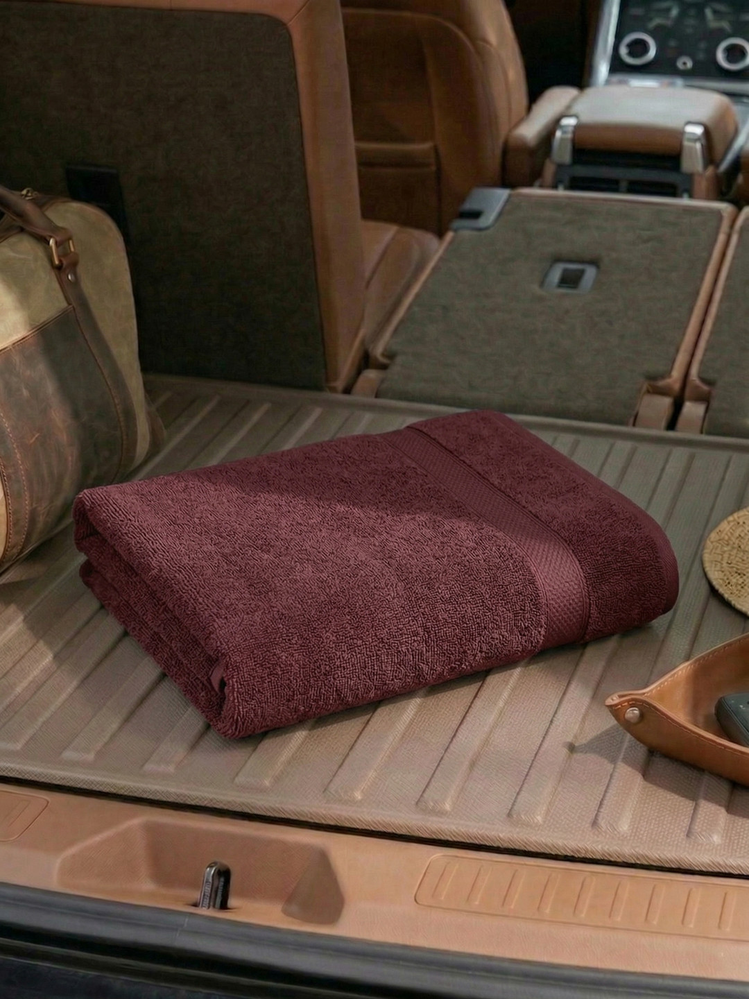 Monte Carlo Maroon 1 Cotton 380 GSM Bath Towel