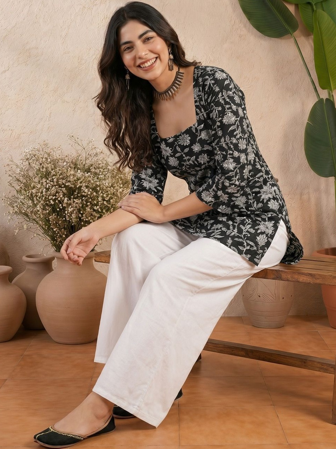 Sangria Printed Pure Cotton Kurtis