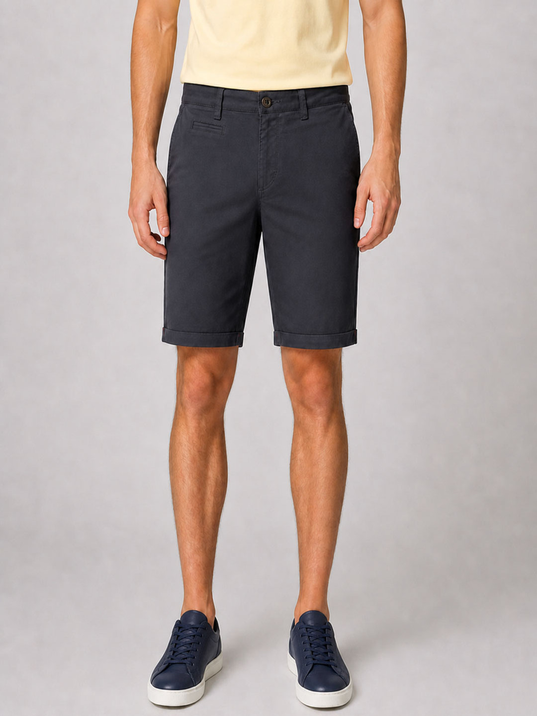 Roadster Men Solid Cotton Regular Shorts