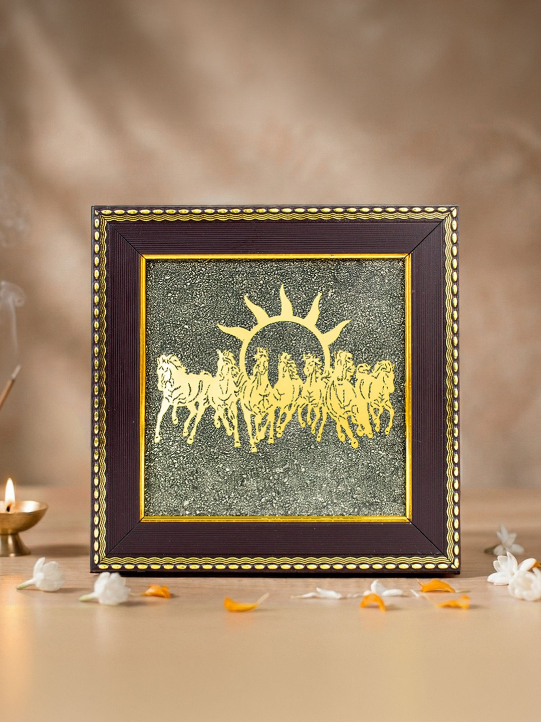 Astrotalk 7 Horses On Pyrite Frame