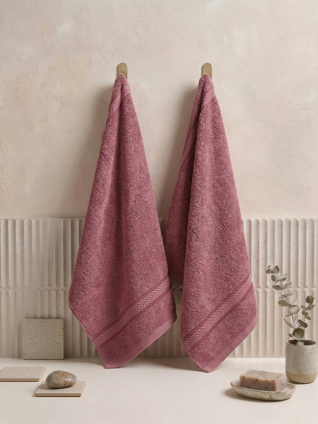 Monte Carlo Amber Dusty Rose Cotton 525 Gsm 40X60 Cm 2 Hand Towel