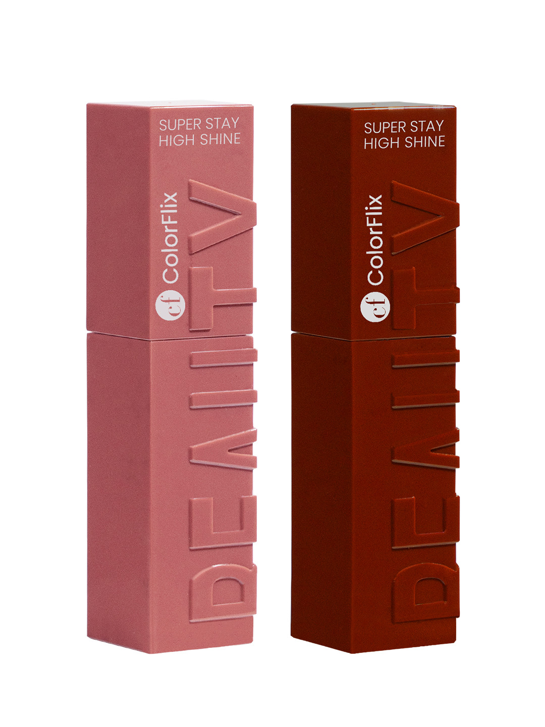COLORFLIX Pack of 2 Lip Drama Super Stay Waterproof Liquid Lipsticks - 72 & 02 -5 ml