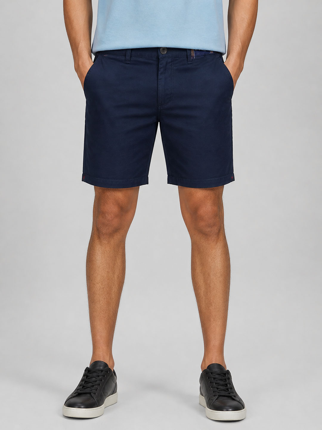 Roadster Men Solid Cotton Shorts