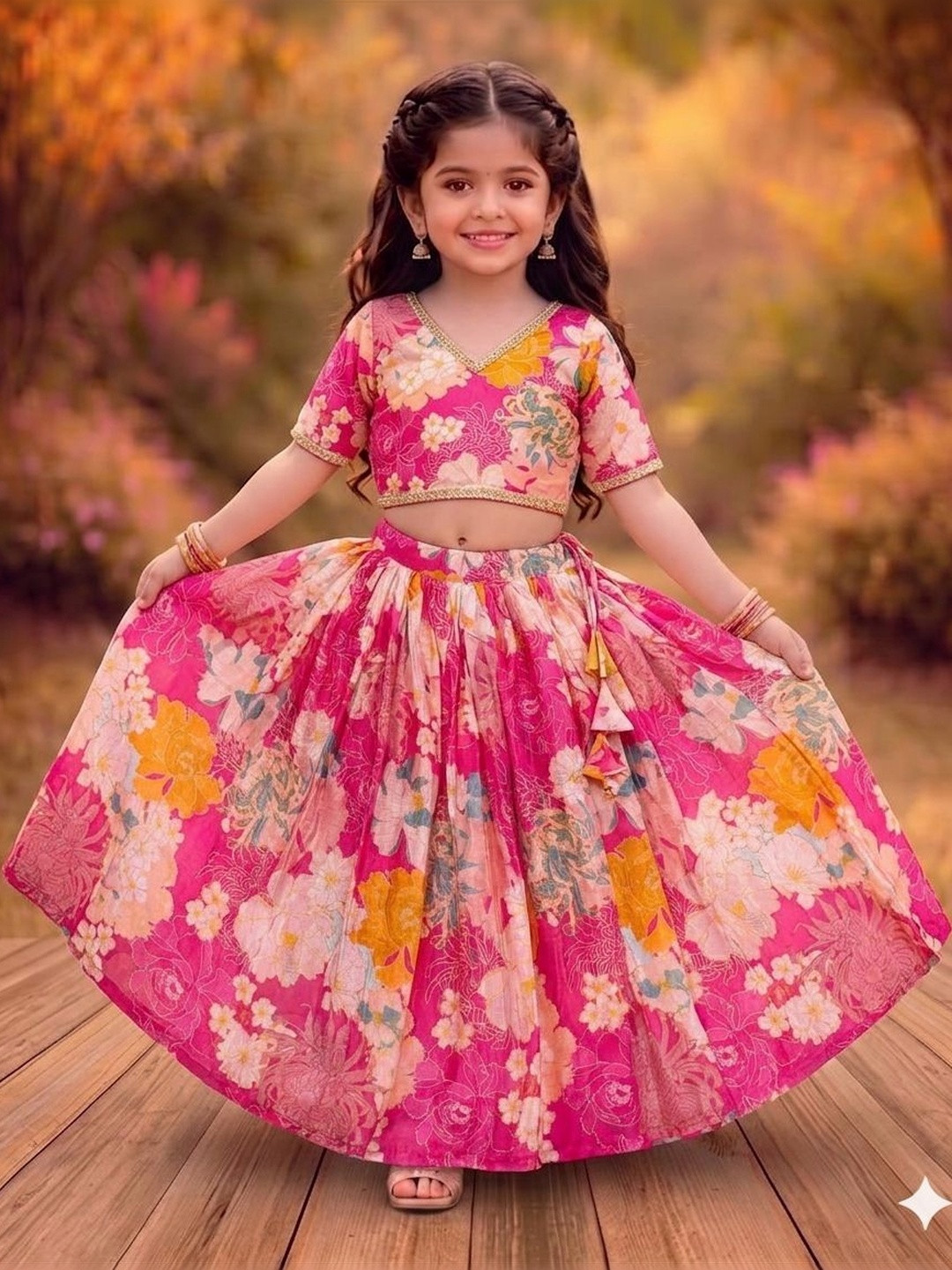 RJ ONLINE Ready To Wear Silk Lehenga Choli