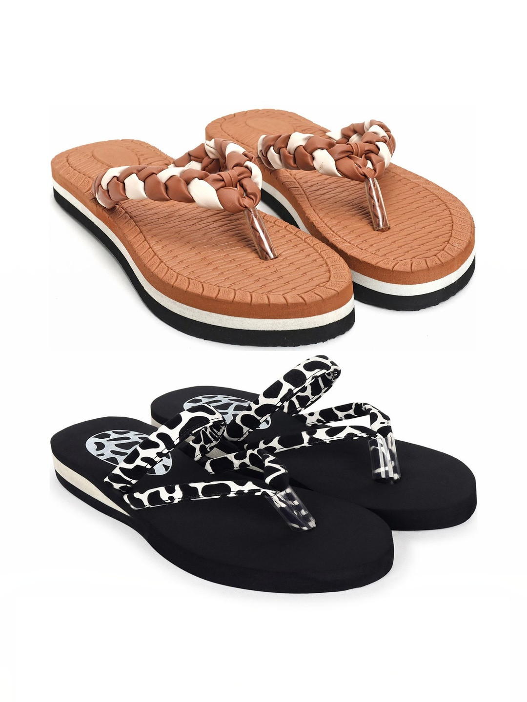 Skytrap Women Printed Thong Flip-Flops