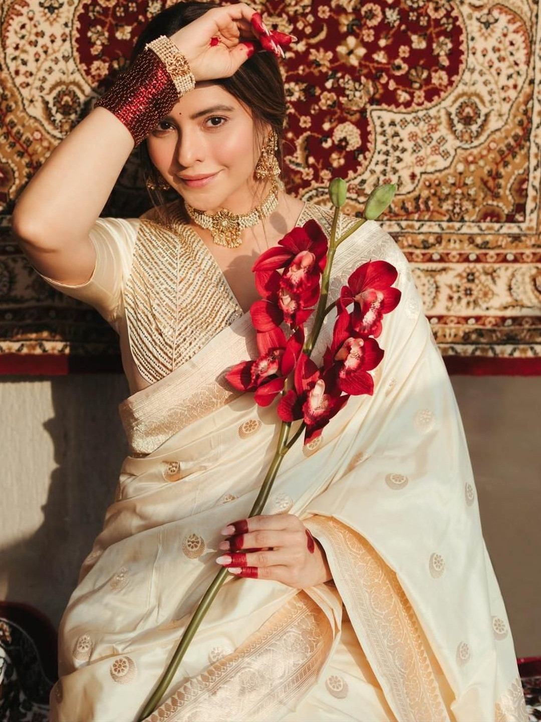 Shriyangan Woven Design Zari Art Silk Banarasi Saree