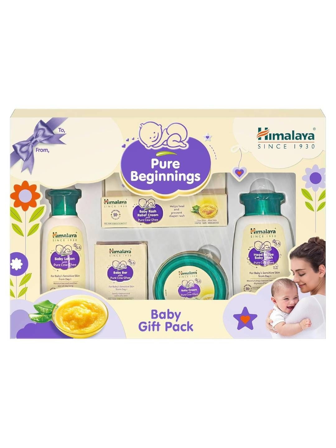 Himalaya Baby Set of 5 Pure Beginnings Set of 5 Ghee Gift Set
