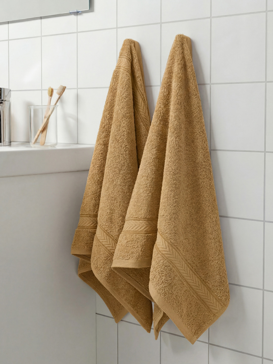 Monte Carlo Amber Camel Cotton 525 Gsm 40X60 Cm 2 Hand Towel
