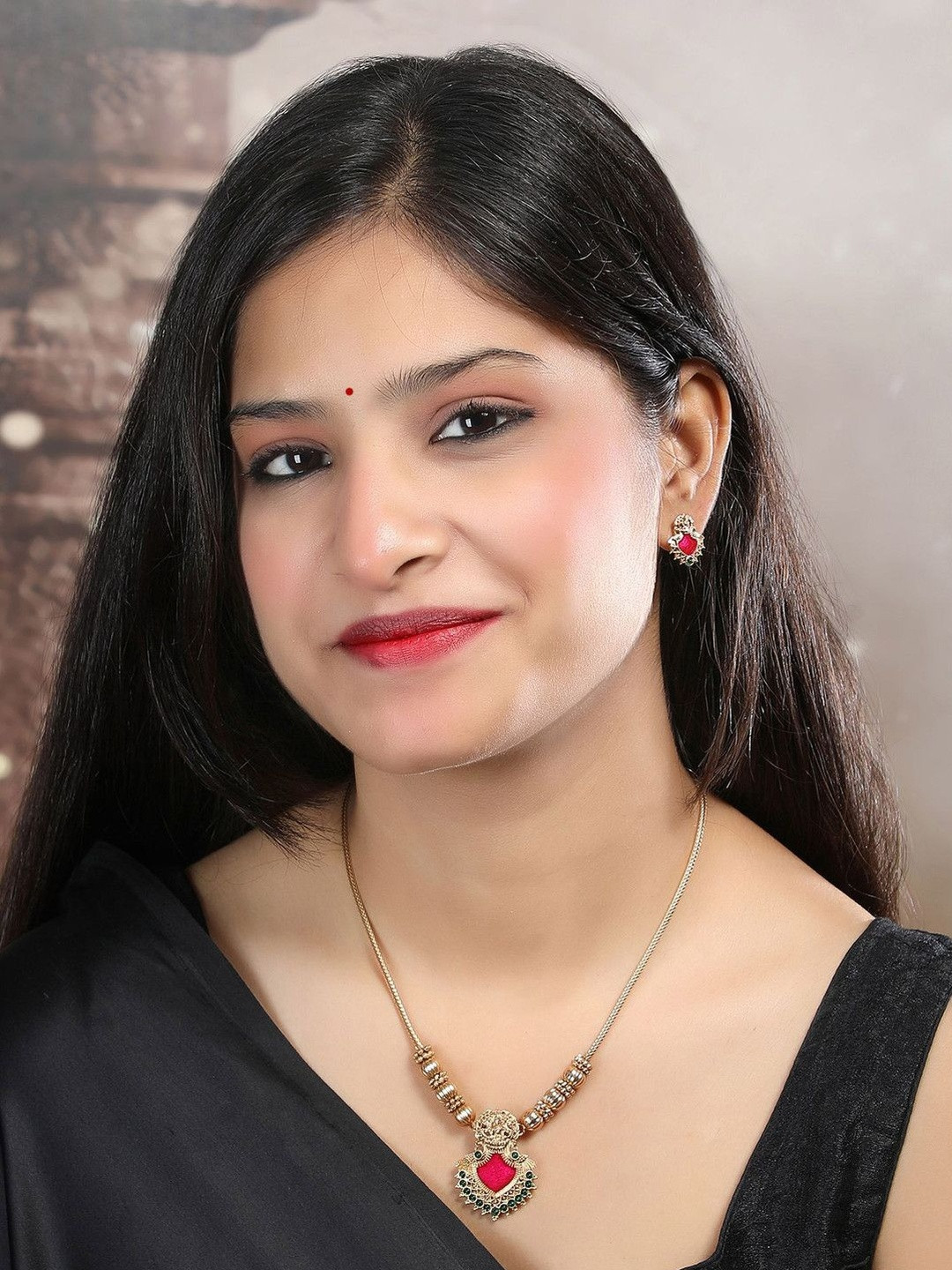 StileAdda Gold Plated Necklace and Earrings