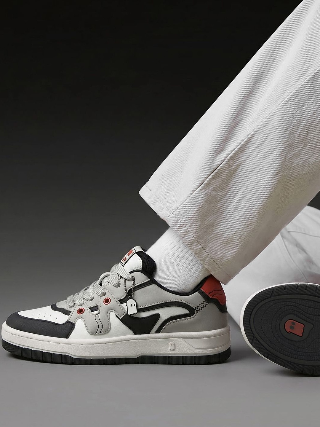 The Souled Store Women White Low Top Sneakers