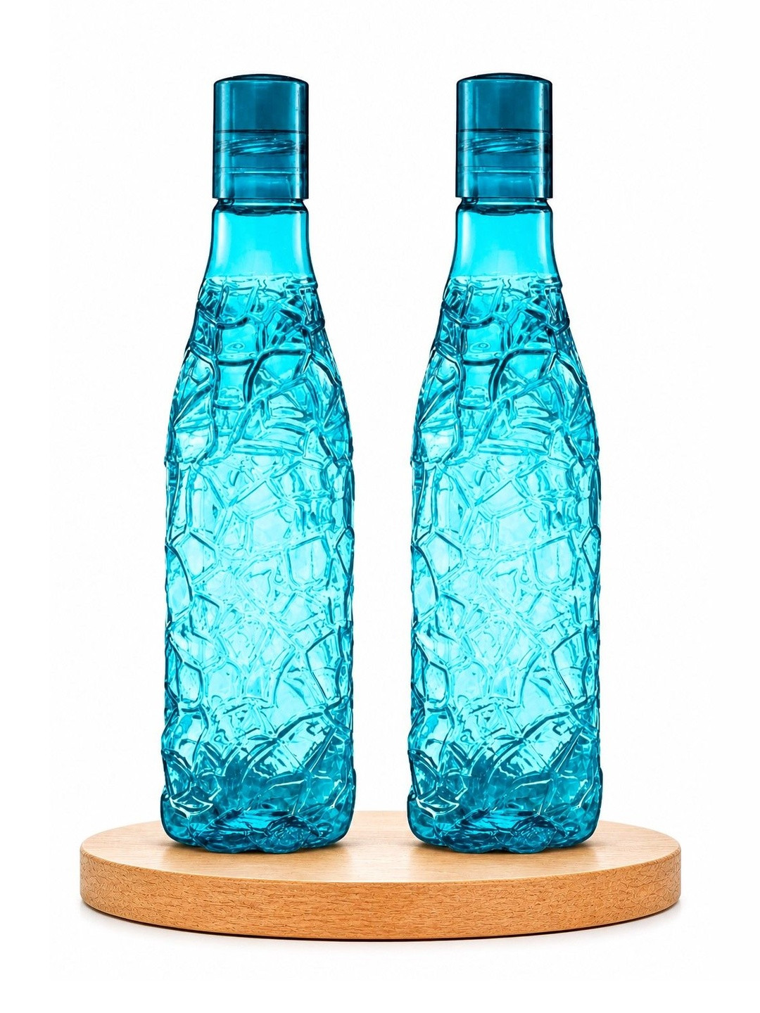 Aura Blue Set of 2 Plastic Other Water Bottle