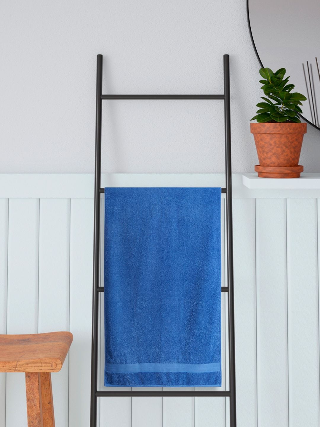 Portico Blue & Blue 1 Cotton 450 GSM Bath Towel