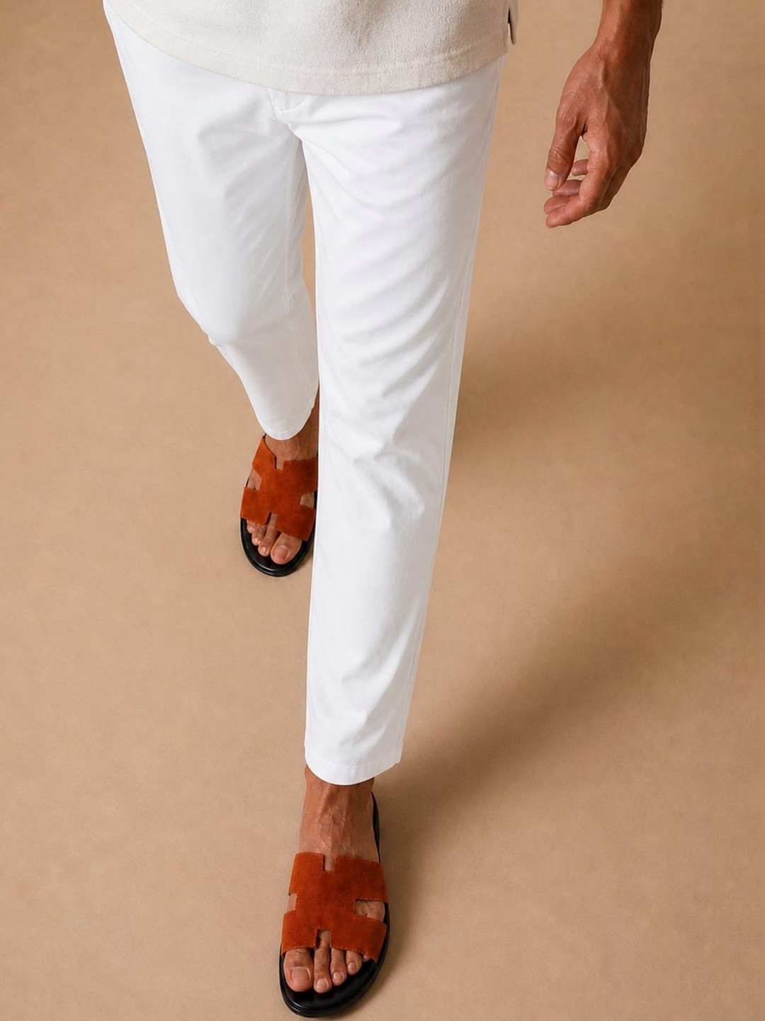 MICHEAL FERAAS Men Suede Leather Sandals