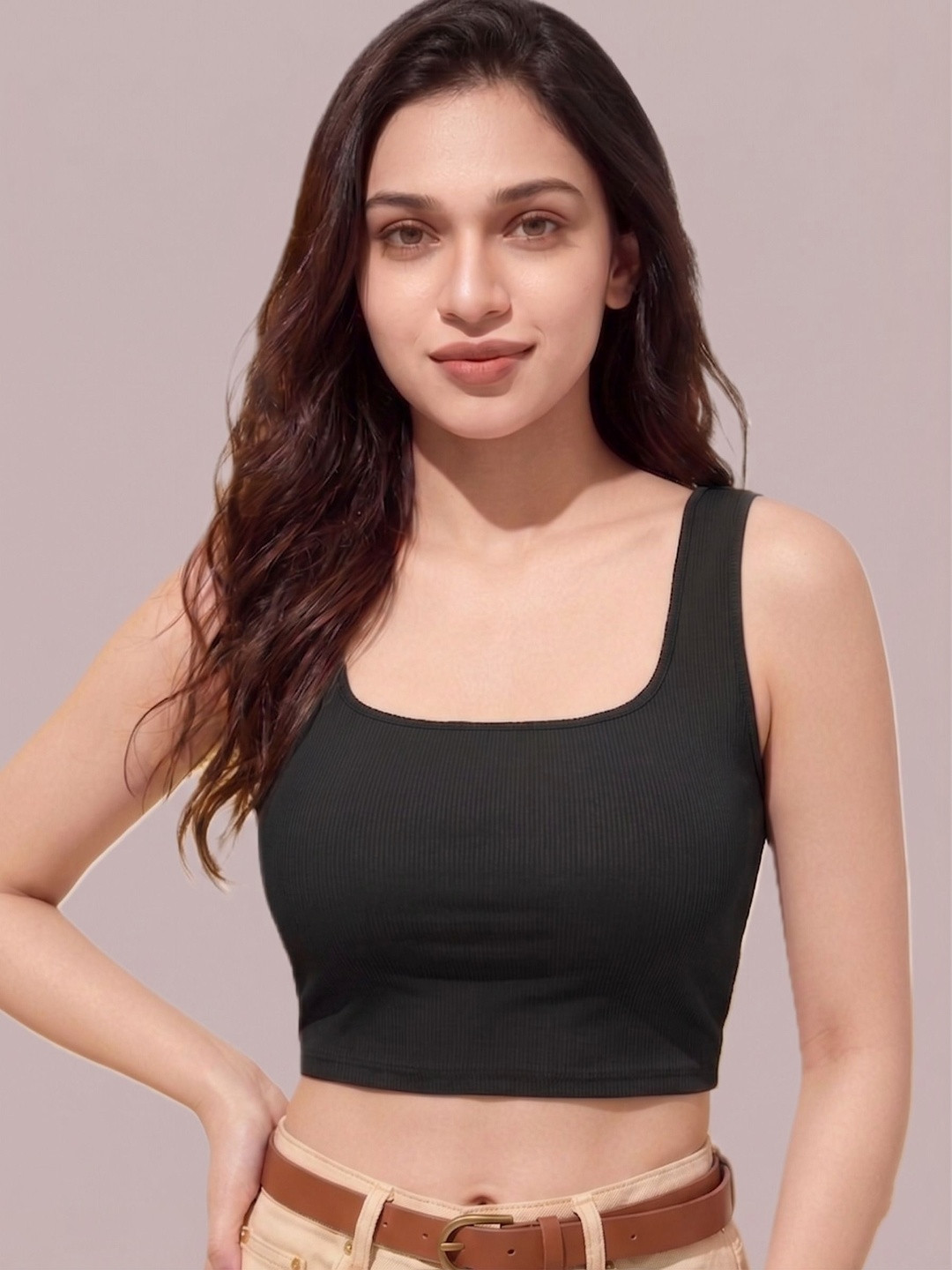 Moirai Cotton Crop Top