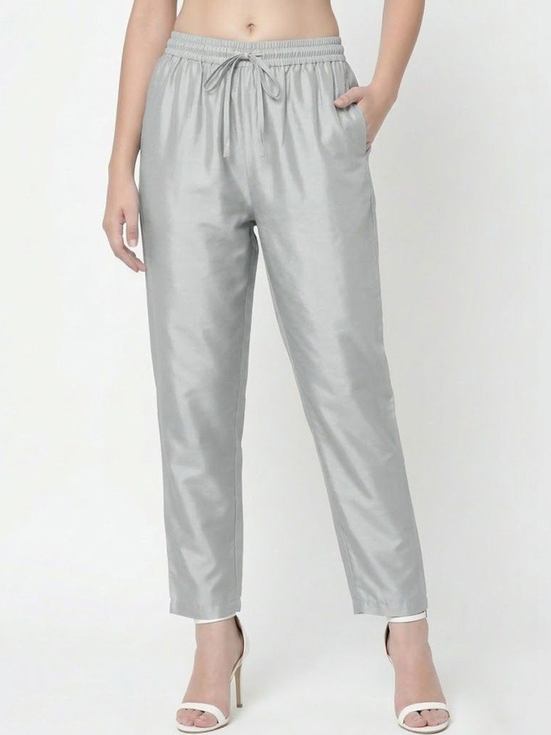 FLOREOS Women Relaxed Easy Wash Trousers