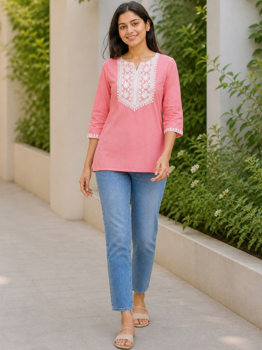 LUSIVA Embroidered Tunic