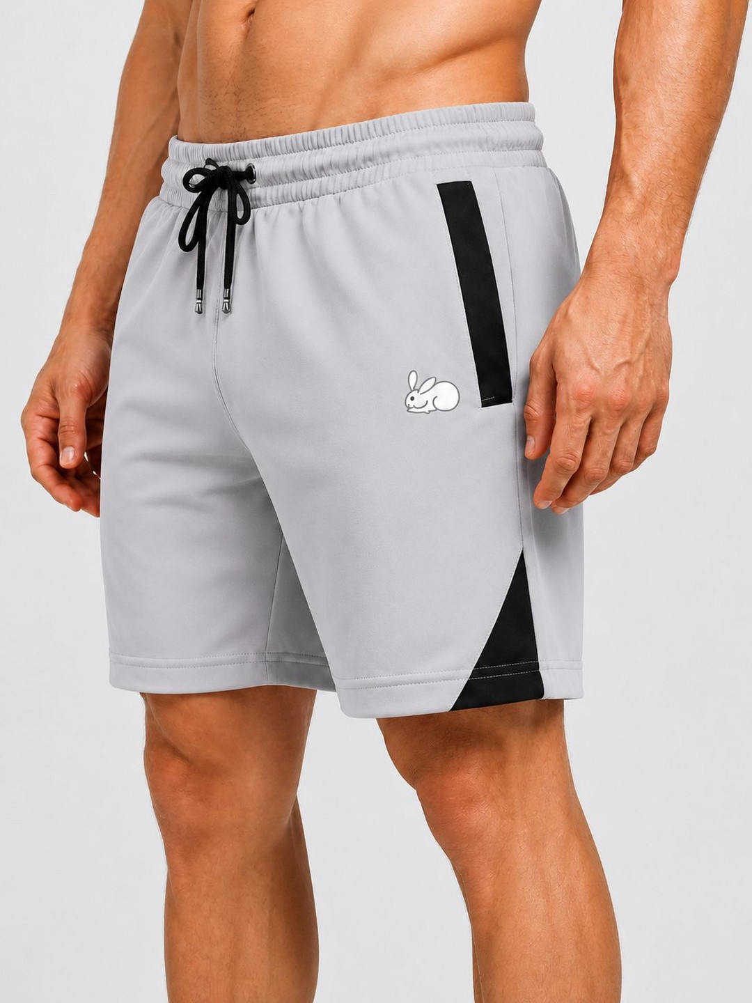 Resteez Men Colourblocked Training or Gym Sports Shorts with Technology