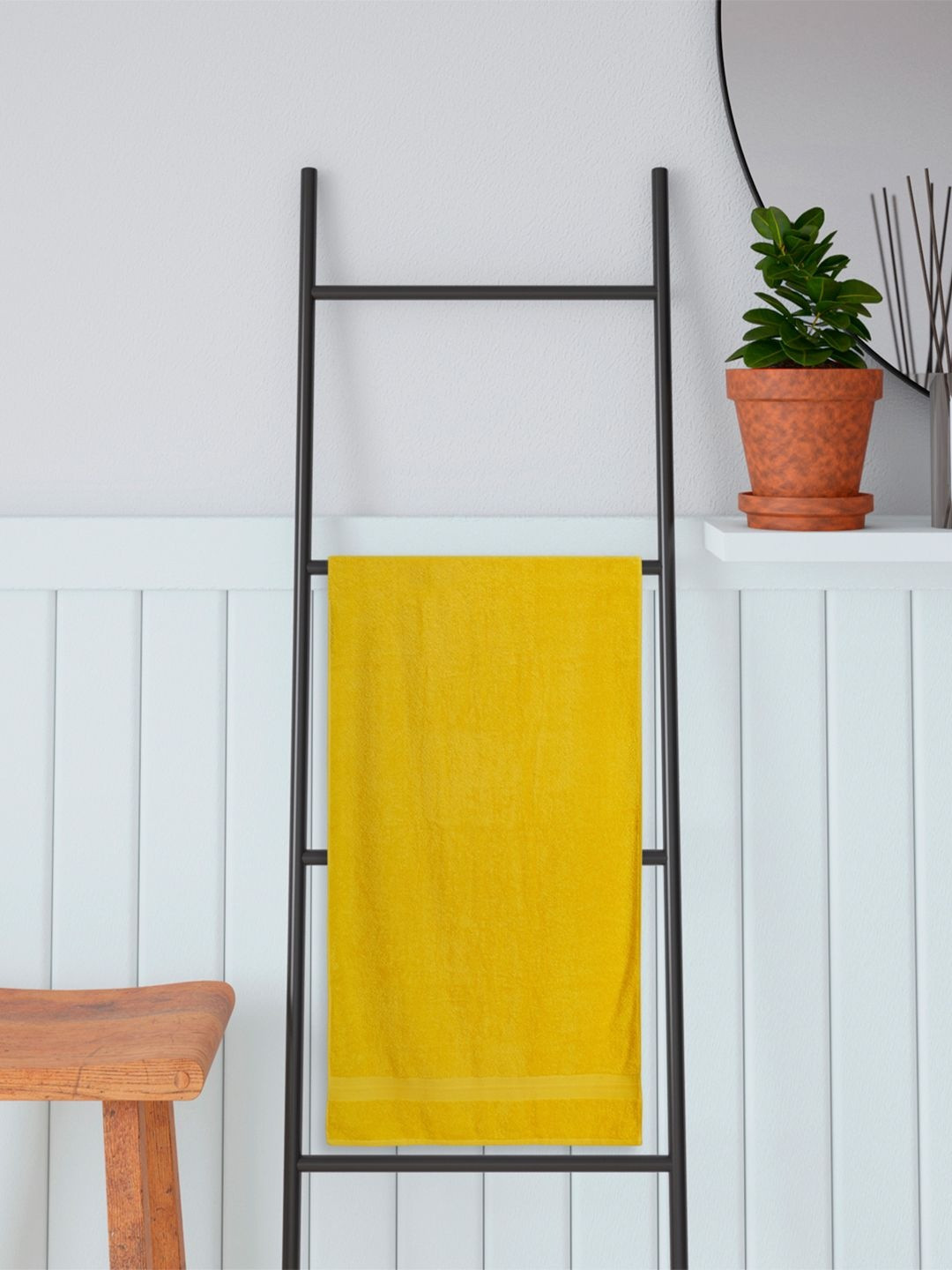 Portico Yellow & Yellow 1 Cotton 450 GSM Bath Towel