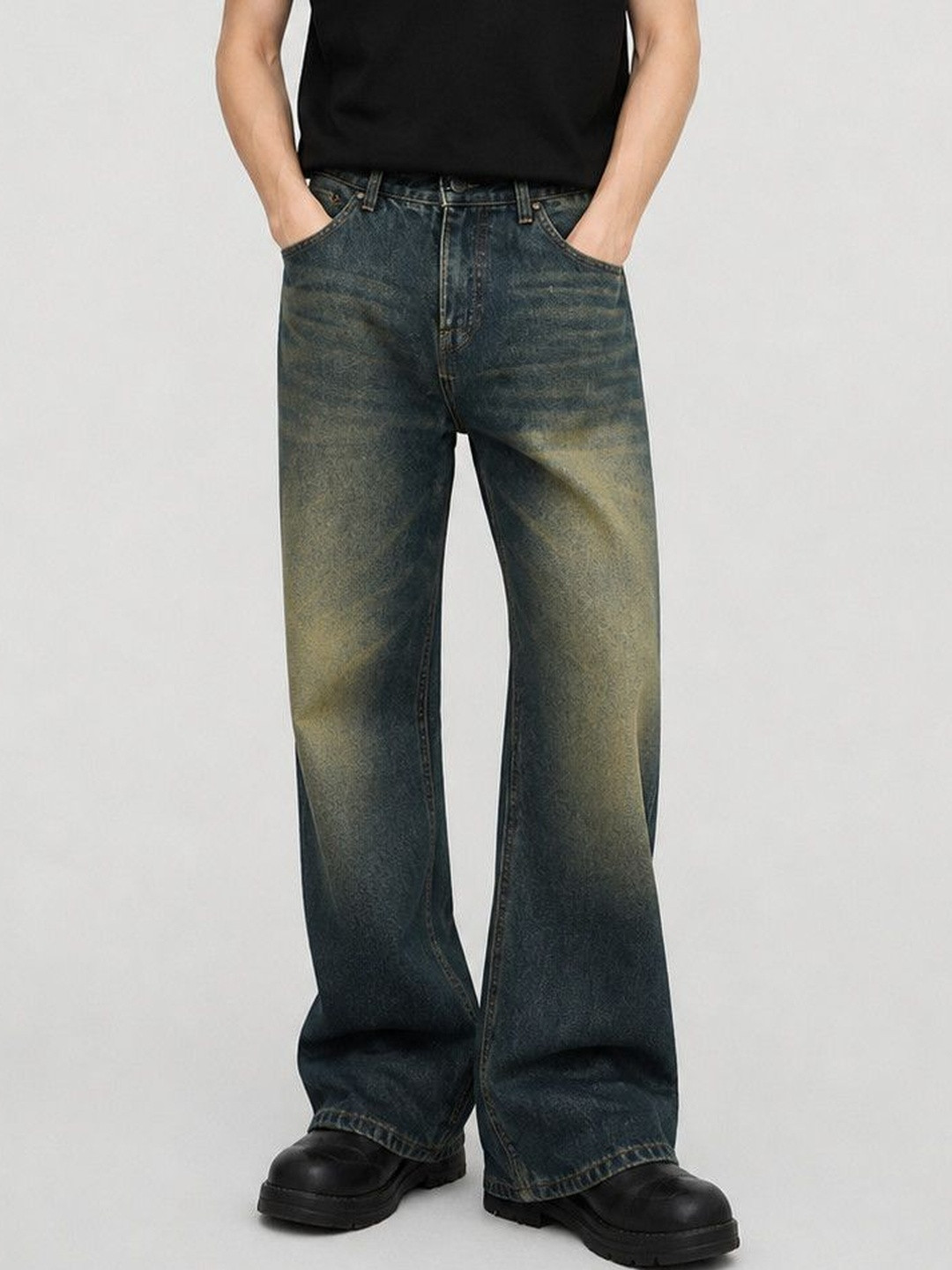RDSTR Men Mid-Rise Heavy Fade Jeans - Image 1