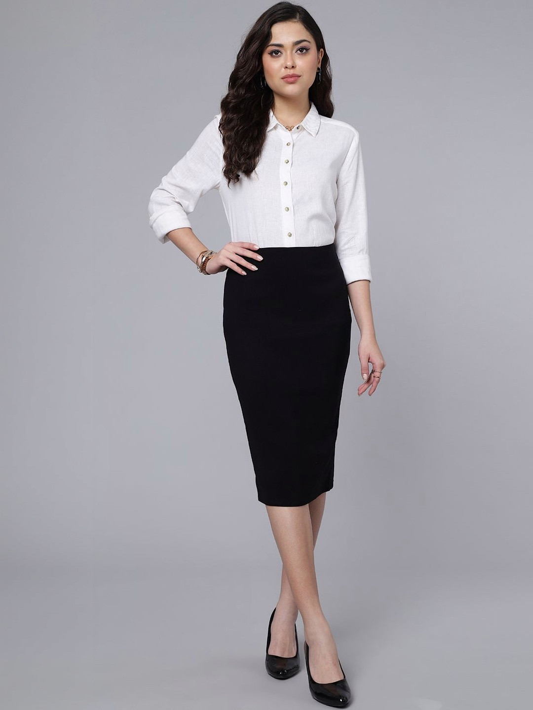 Rd designs Women Knee Length Pencil Skirt