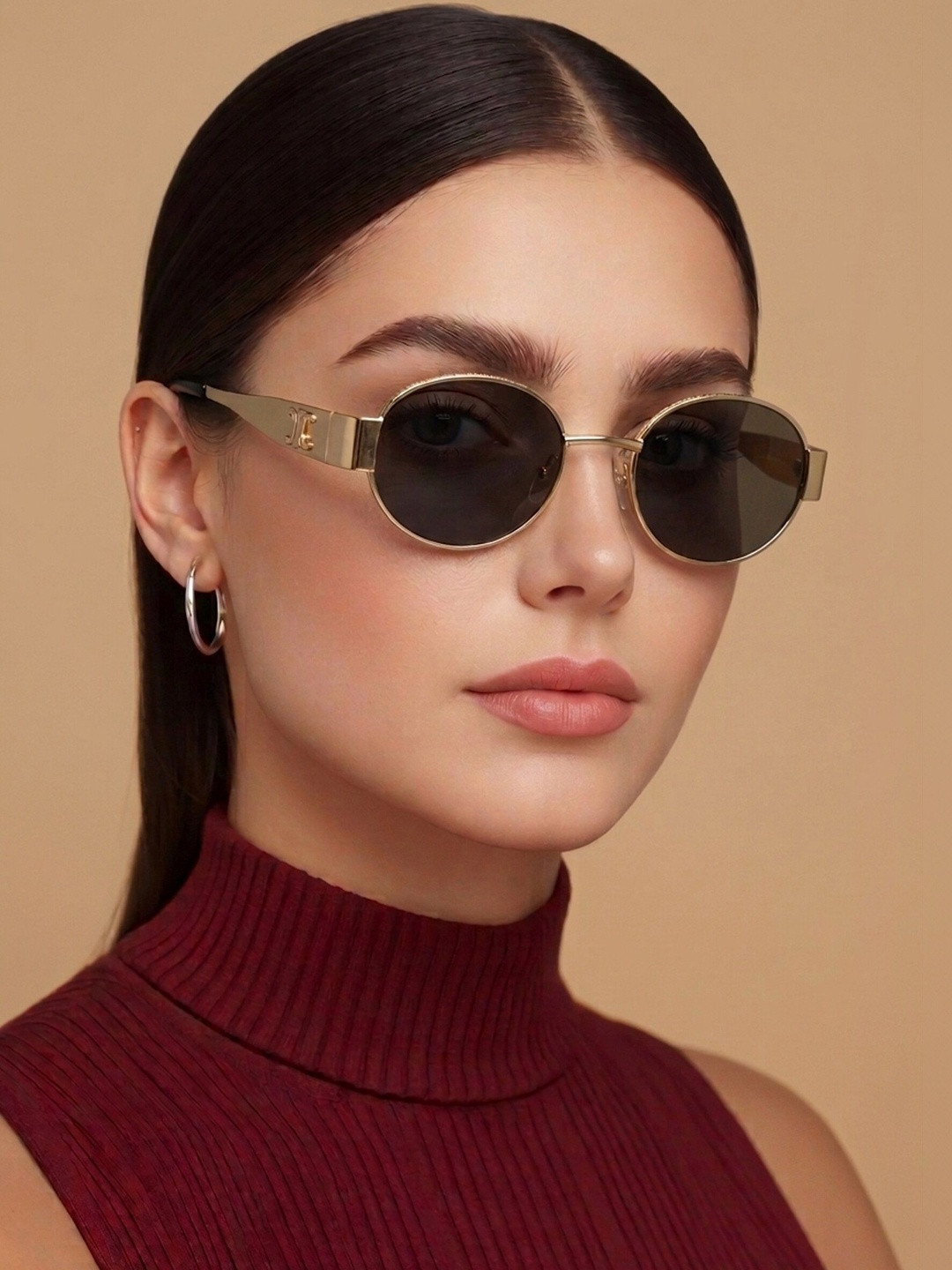 RORCE Women Oval Sunglass with UV Protected Lens