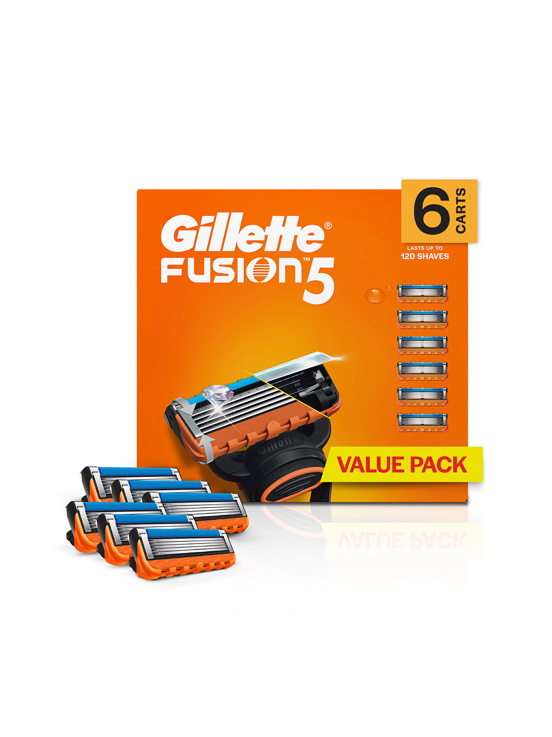 Gillette Men Set of 6 Fusion Shaving Blades