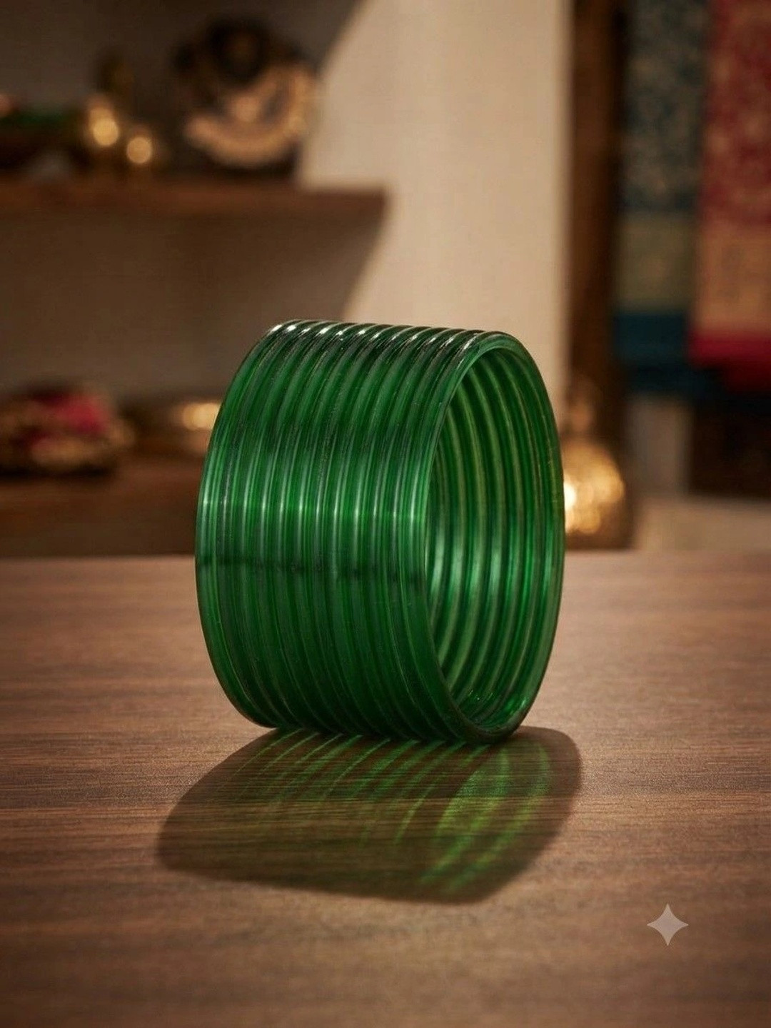 1ST TIME Set Of 12 Glass Bangles