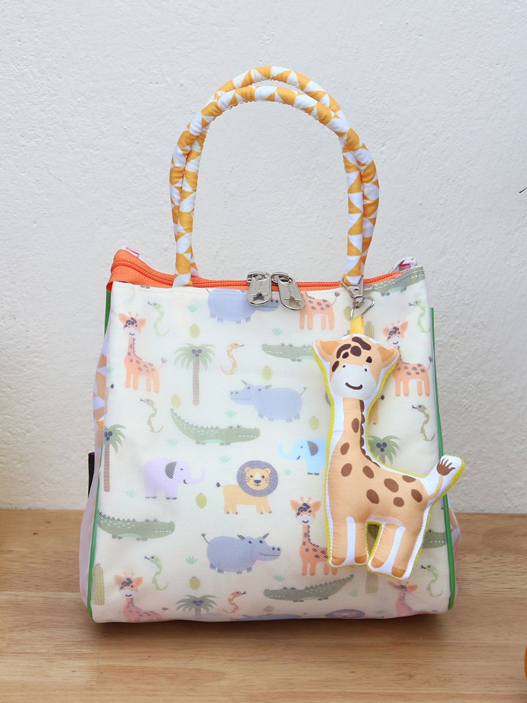 ROSADA Printed Medium Structured Tote Bag