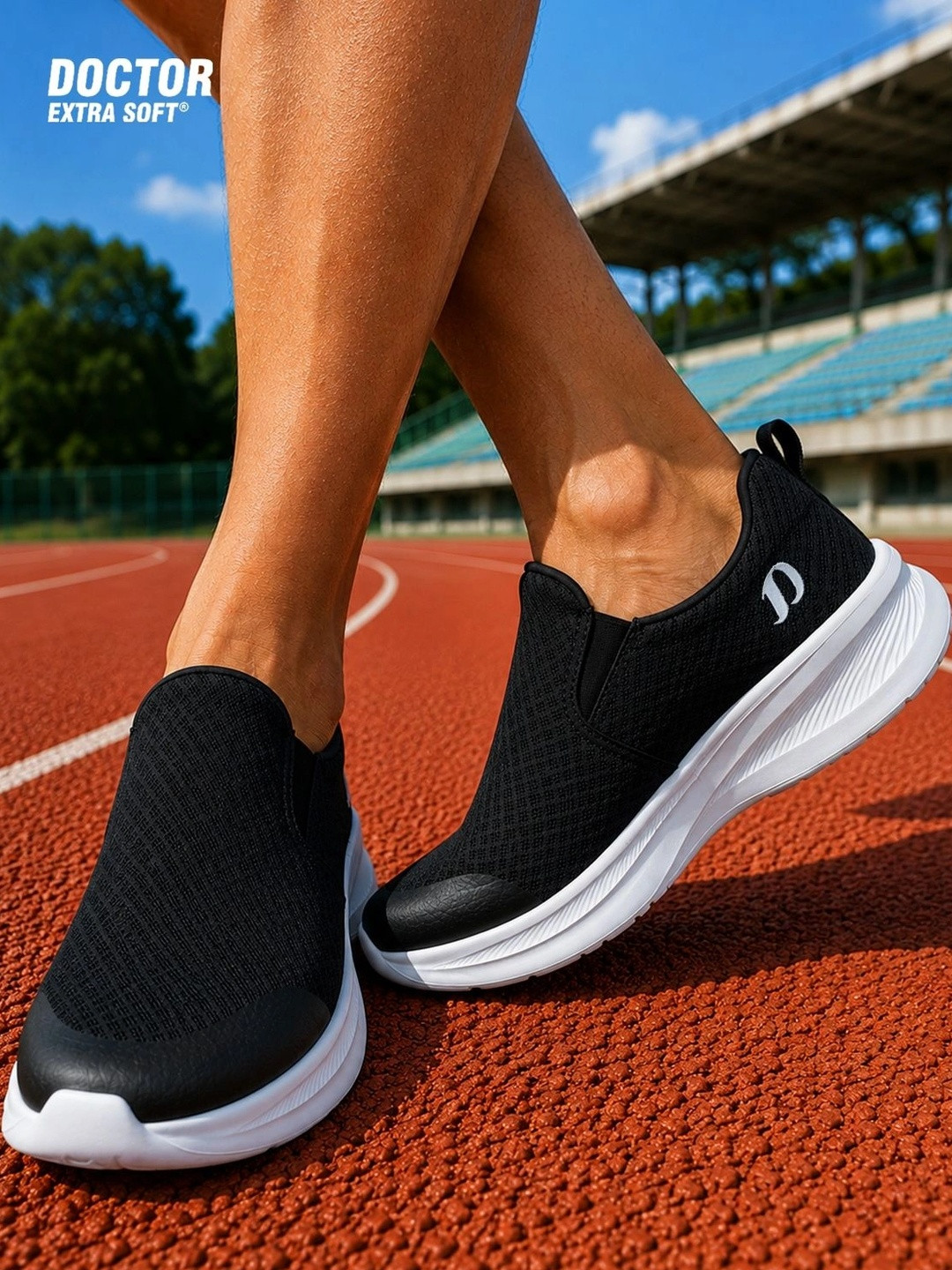 DOCTOR EXTRA SOFT Men Mesh Walking Non-Marking Shoes